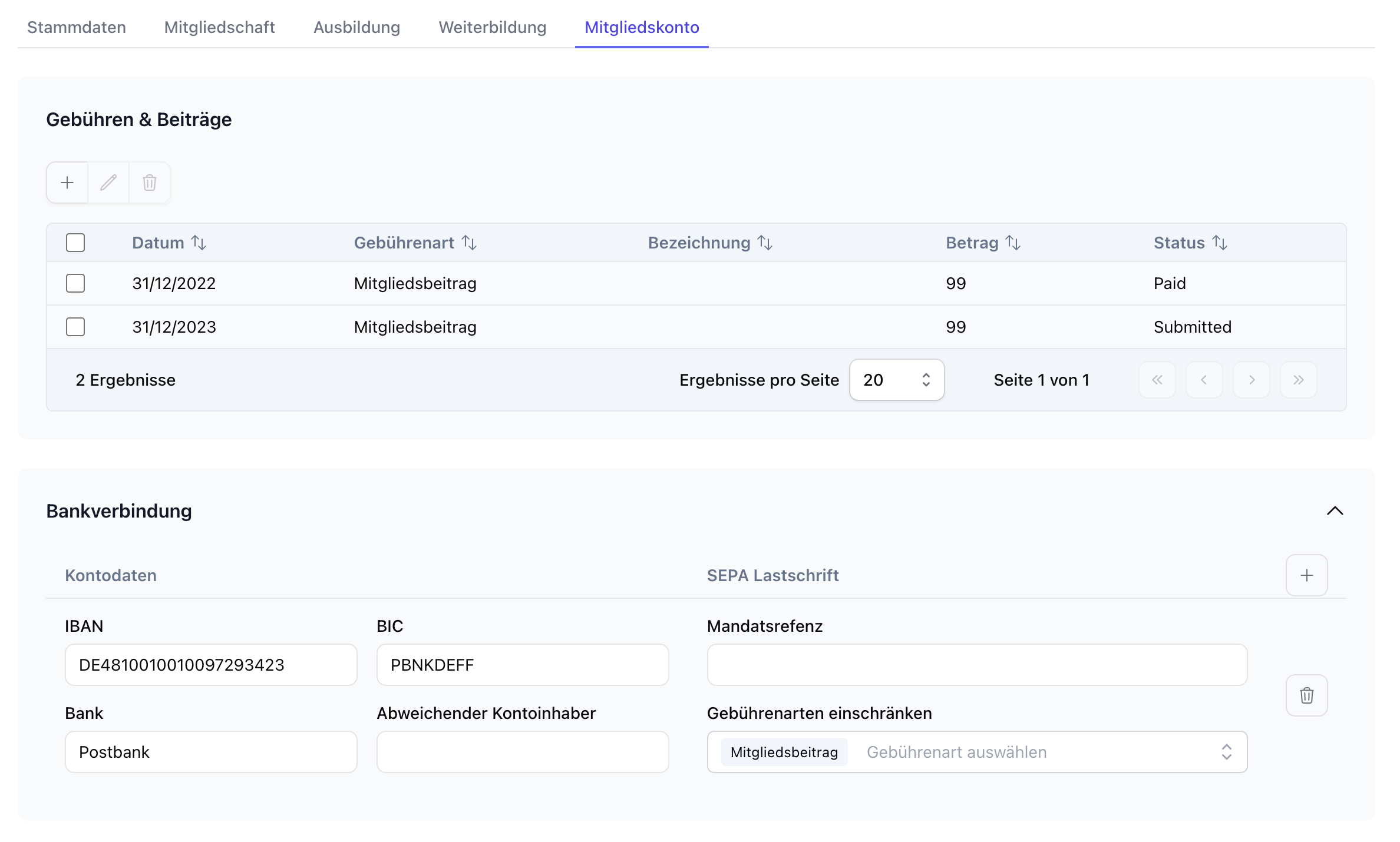 Ausbildung